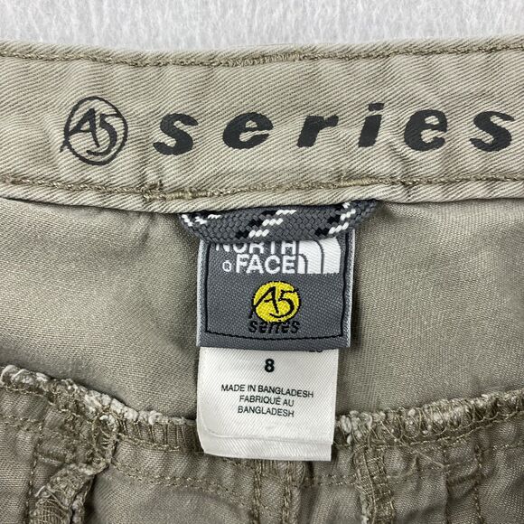 The North Face Pants Womens 8 Tan Khaki A5 Series Outdoors Hiking Casual Capri - Picture 5 of 16